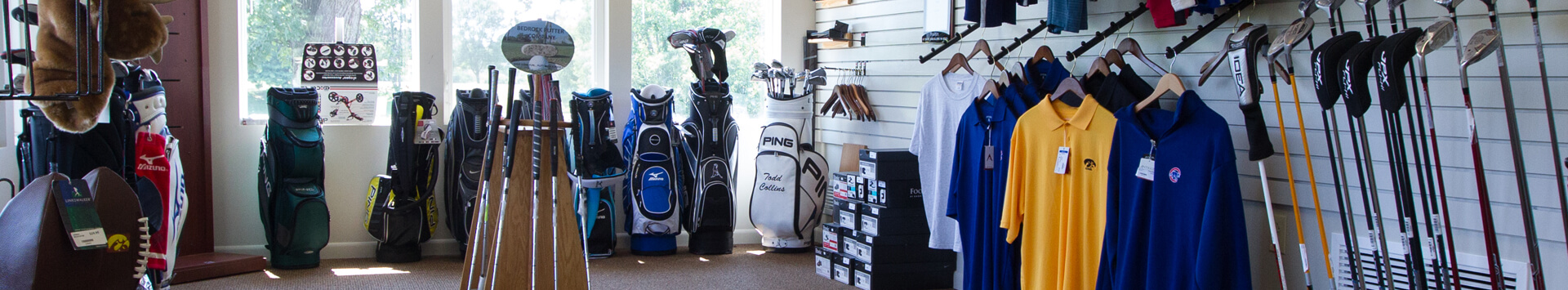 Gear at the Pro Shop