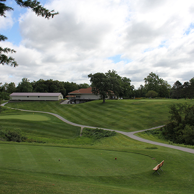 View from the tee box at Indian Bluff Golf Course
